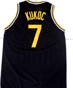 Toni Kucok #7 Jugoplastika Yugoslavia Basketball Jersey Black