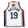Aaliyah #19 BrickLayers Rock N' Jock Basketball Jam Jersey White