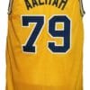 Aaliyah #79 Custom College Basketball Jersey New Sewn Yellow