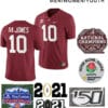 Alabama Crimson Tide #10 Mac Jones Alabama Jersey College Football Red