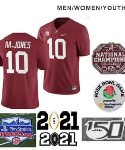 Alabama Crimson Tide #10 Mac Jones Alabama Jersey College Football Red