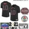 Alabama Crimson Tide #10 Mac Jones Football Black Jersey
