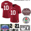 Alabama Crimson Tide #10 Mac Jones Football Jersey Red