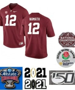Alabama Crimson Tide #12 Joe Namath Football Jersey Red