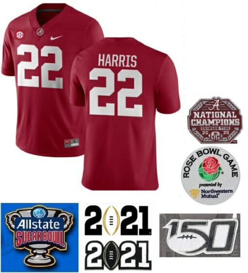 Alabama Crimson Tide #22 Najee Harris College Football Jersey Red