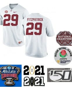 Alabama Crimson Tide #29 Minkah Fitzpatrick Football Jersey White