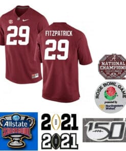 Alabama Crimson Tide #29 Minkah Fitzpatrick Football Jersey Red