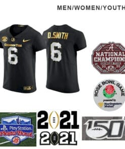 Alabama Crimson Tide #6 DeVonta Smith College Black Jersey Football