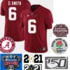 Alabama Crimson Tide #6 DeVonta Smith Alabama Jersey Football Red
