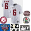 Alabama Crimson Tide #6 DeVonta Smith Football Jersey White
