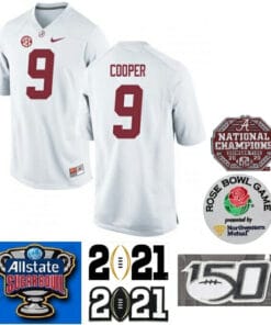 Alabama Crimson Tide #9 Amari Cooper Football Jersey White