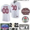 Custom Alabama Jersey Alabama Crimson Tide College Football White