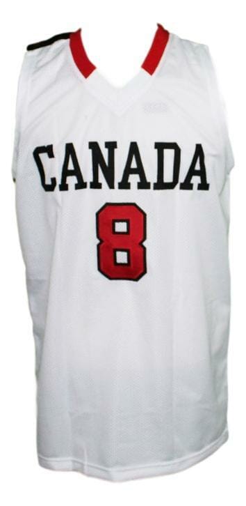 Andrew Wiggins #8 Team Canada Basketball Jersey Sewn White - Image 2