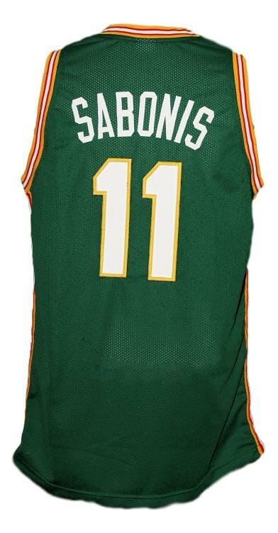 Arvydas Sabonis #11 Lietuva Custom Basketball Jersey New Sewn Green