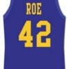 Ricky Roe Western University Basketball Jersey Blue Chips Movie Blue
