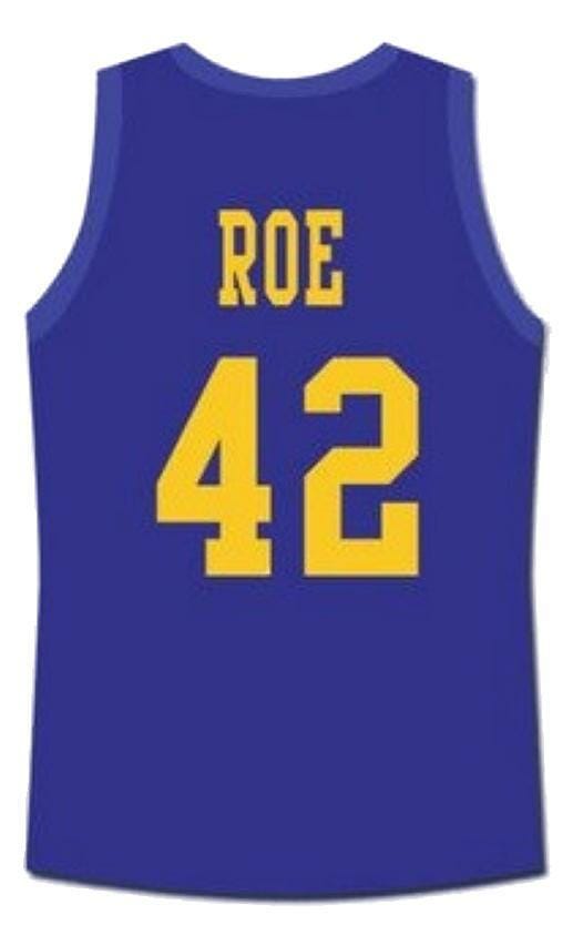 Ricky Roe Western University Basketball Jersey Blue Chips Movie Blue
