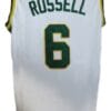 Bill Russell #6 College Basketball Jersey Sewn White