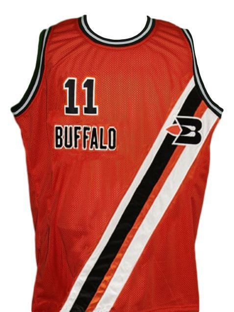 Bob McAdoo #11 Buffalo Braves Retro Basketball Jersey New Sewn Orange - Image 2