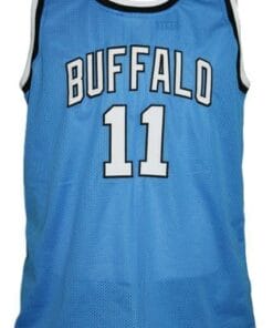Alternative view of Bob McAdoo #11 Custom College Basketball Jersey New Sewn Blue