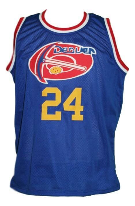 Bobby Jones #24 Denver Aba Retro Basketball Jersey New Sewn Blue - Image 2
