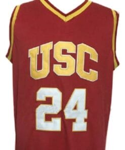 Alternative view of Brian Scalabrine College Basketball Jersey Sewn Maroon