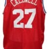 Caldwell Jones #27 Aba East Basketball Jersey New Sewn Red