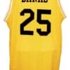Carlton Banks #25 Bel-Air Academy Basketball Jersey New Sewn Yellow