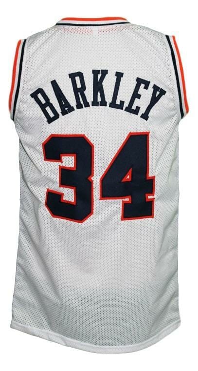 Charles Barkley #34 Custom College Basketball Jersey New Sewn White