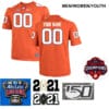 Custom Clemson Tigers Jersey Stitched Football Orange Jersey