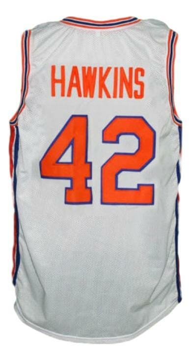 Connie Hawkins #42 Pittsburgh Pipers Retro Aba Basketball Jersey White