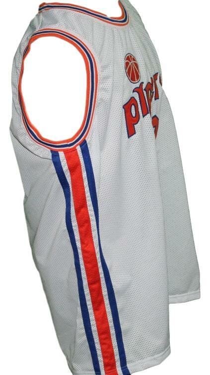 Connie Hawkins #42 Pittsburgh Pipers Retro Aba Basketball Jersey White - Image 3