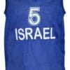 Custom Name # Team Israel Basketball Jersey New Sewn Blue