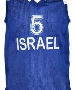 Custom Name # Team Israel Basketball Jersey New Sewn Blue