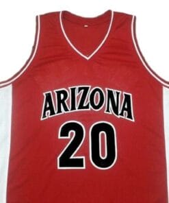 Alternative view of Damon Stoudamire College Basketball Jersey Sewn Red