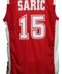 Dario Saric Croatia Basketball Jersey New Sewn Red