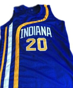 Alternative view of Darnell Hillman #20 Indiana Aba Retro Basketball Jersey New Sewn Blue