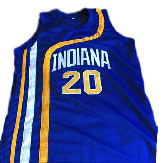 Darnell Hillman #20 Indiana Aba Retro Basketball Jersey New Sewn Blue - Image 2