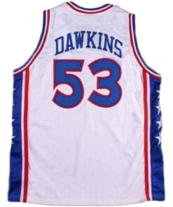 Darryl Dawkins #53 Philadelphia Basketball Jersey Sewn White