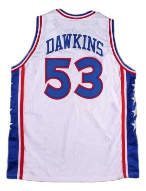 Darryl Dawkins #53 Philadelphia Basketball Jersey Sewn White