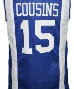 Demarcus Cousins #15 Custom College Basketball Jersey Blue