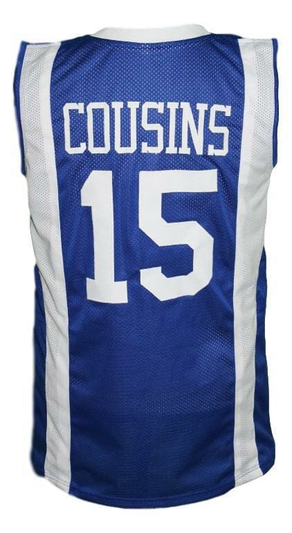 Demarcus Cousins #15 Custom College Basketball Jersey Blue
