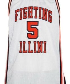 Deron Williams #5 Custom College Basketball Jersey White