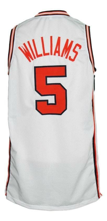 Deron Williams #5 Custom College Basketball Jersey White