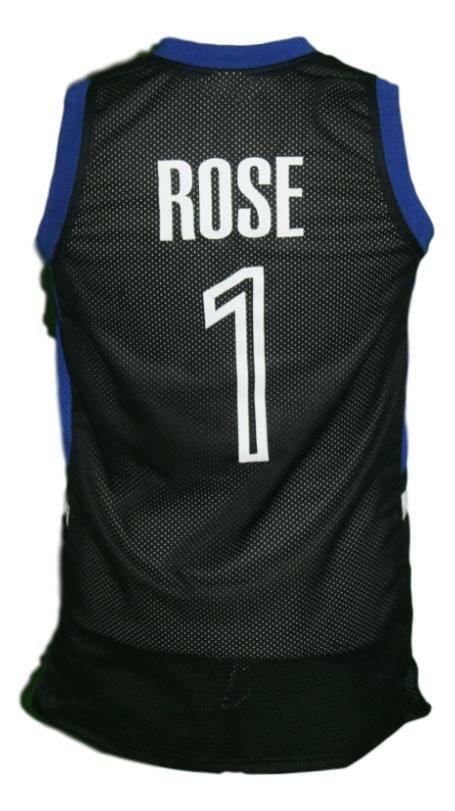 Derrick Rose #1 Basketball Jersey Black