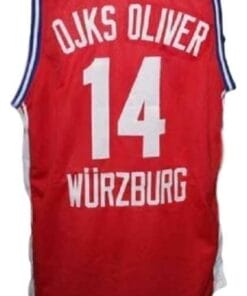 Dirk Nowitzki Wurzburg Germany Basketball Jersey Red