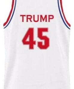 Donald Trump #45 Team USA Basketball Jersey White