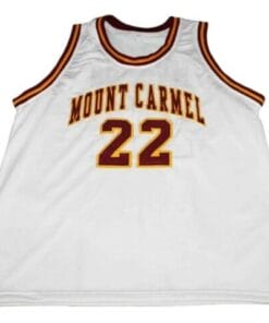 Donovan McNabb #22 Mount Carmel High School Basketball Jersey White