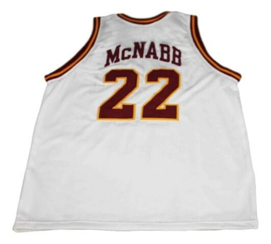 Donovan McNabb #22 Mount Carmel High School Basketball Jersey White
