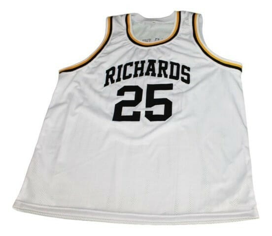 Dwyane Wade #25 Richards High School Basketball Jersey White