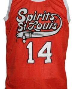 Freddie Lewis #14 Spirits Of St Louis Aba Basketball Jersey Orange